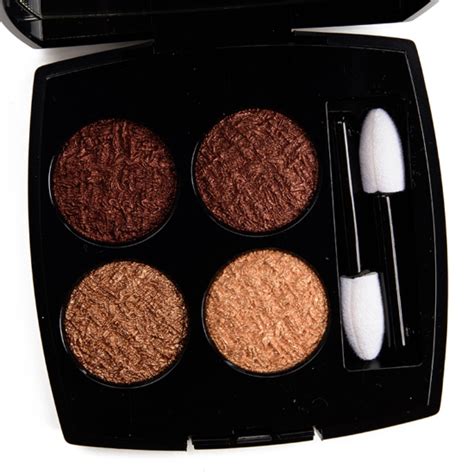 Chanel Tweed Cuivre (01) Tweed Eyeshadow Quad Review